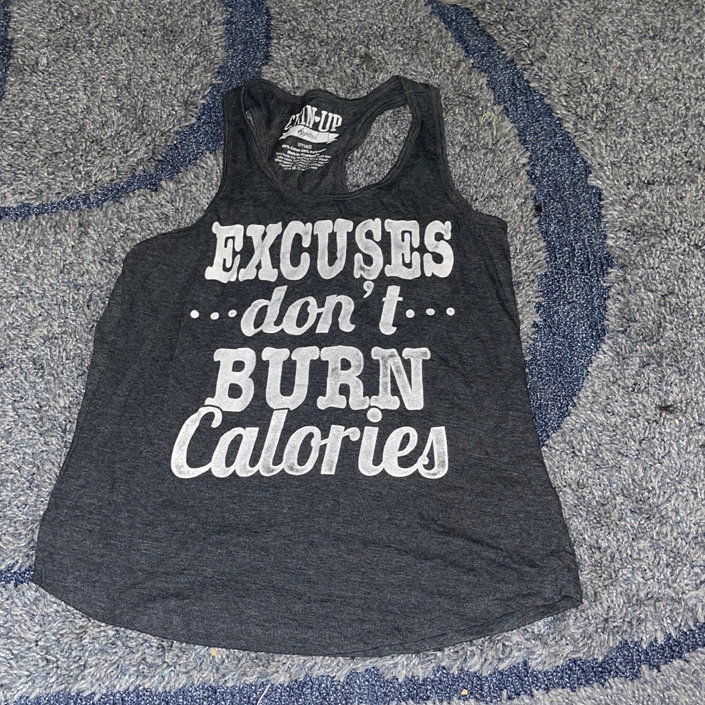 Workout tank charcoal gray